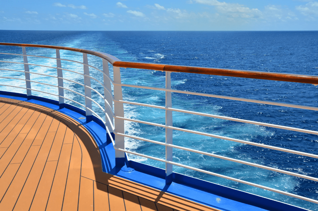 the ocean from a cruise ship