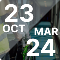 Airport performance report October - March 2023-2024