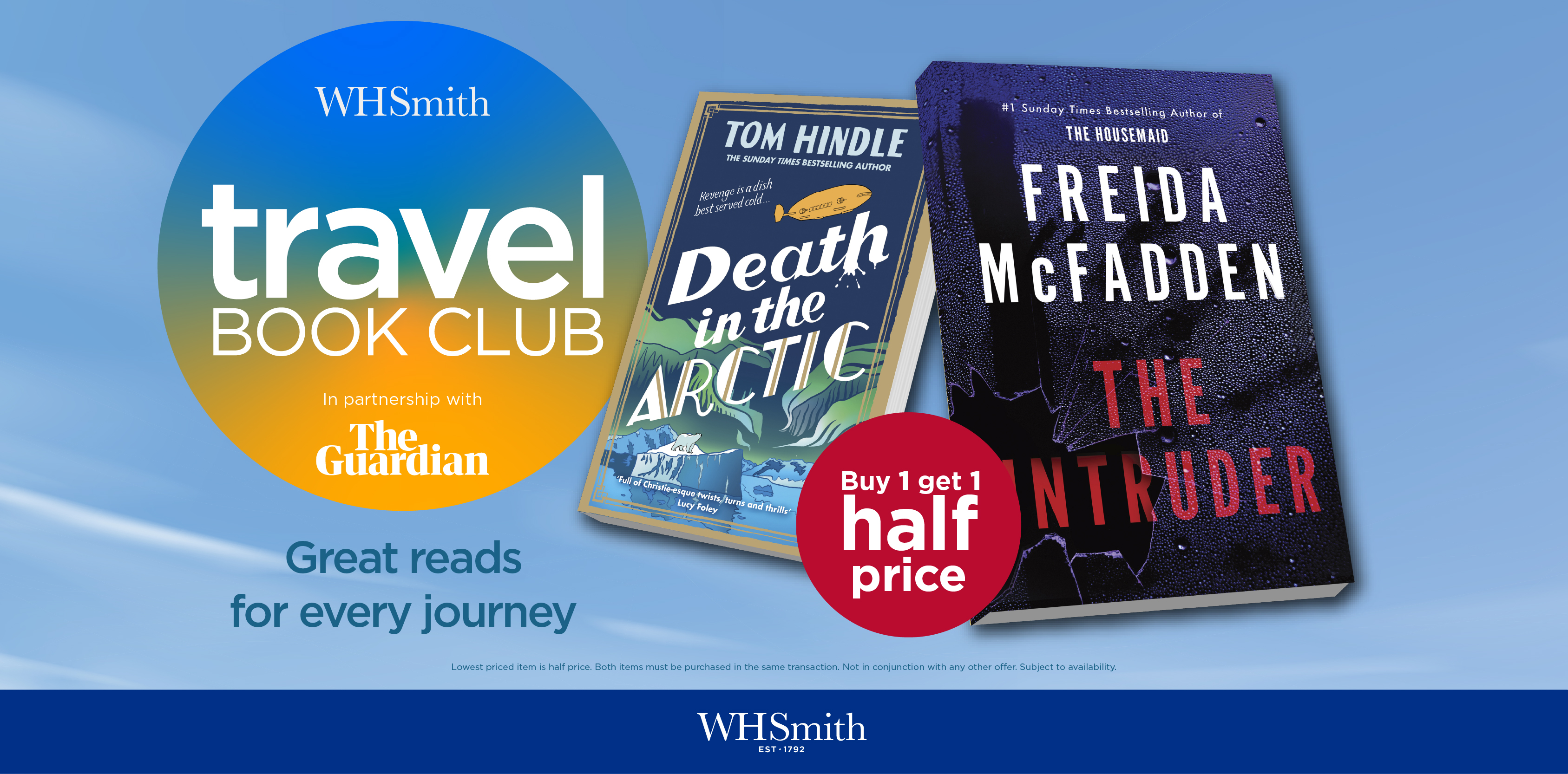 MAN whsmiths book club marketing card