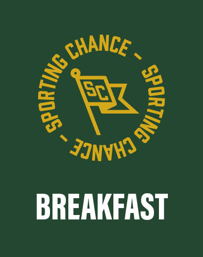 Sporting Chance breakfast menu
